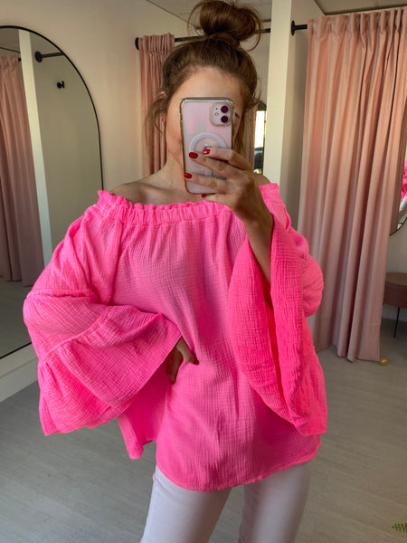 Sophia Top  -  Neon Pink