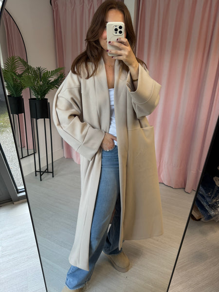 Oversized Coat - Cream