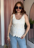 Crochet Cami - Beige
