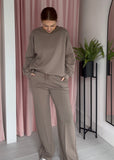 Long Sleeve Jogger Co-ord set - Taupe