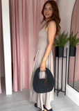 Basque Waist Jersey Dress