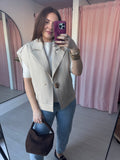 Trench Style Drop Shoulder Gilet
