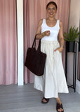 Poplin Pocket Skirt - Biege