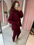 Hoodie & Leggings Co-ord - Burgandy