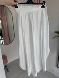 Split Side Hareems - White