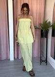 Bandeau Co-ord - Lemon