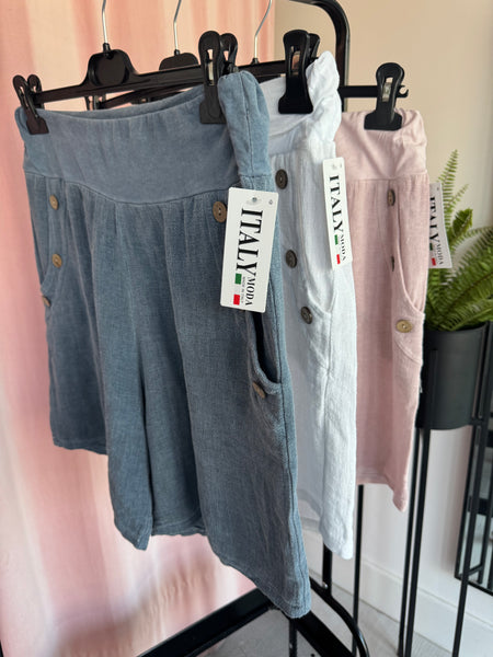 Tea Bag Linen Shorts - More colours