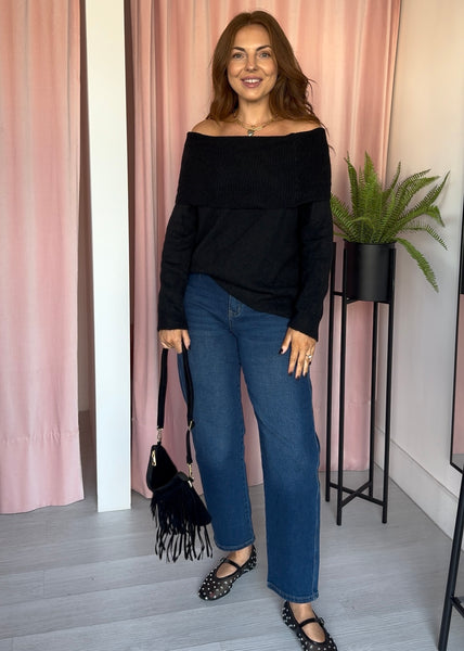 Bardot Jumper - Black