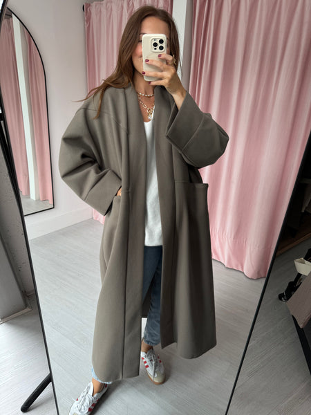 Oversized Coat - Taupe