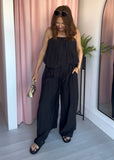 Bubble Hem Co-ord - Black