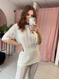 Crochet Co-ord - Cream