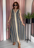 Missi Zig Zag Dress - Blue