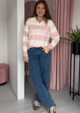 Knitted Rugby Top - Pink
