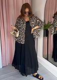 Cotton Crinkle Shirt - Leopard