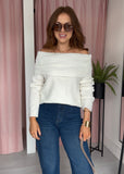 Bardot Jumper - Winter White