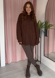 Cable Knit Jumper - Brown