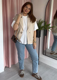 Trench Style Drop Shoulder Gilet