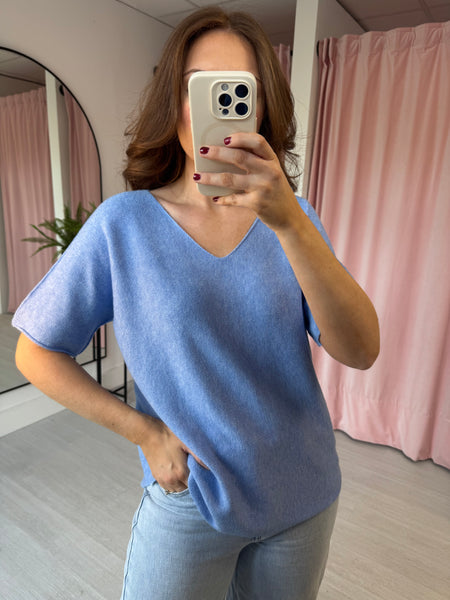 Knitted Top - Blue