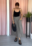Poplin Pocket Skirt - Taupe