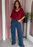 Knitted Top - Burgundy
