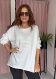 Brooklyn Sweatshirt - White