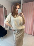 Feather Jumper - Cream