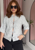 Chinese Knot Cardigan - Grey