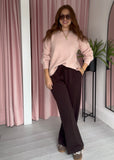 Classic Round Neck Jumper - Pink