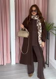 Oversized Coat - Brown