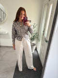 Lurex Leopard Cardigan
