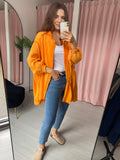 Cheesecloth Oversize Shirt - Washed Orange