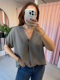 Posh T Shirt  - Taupe