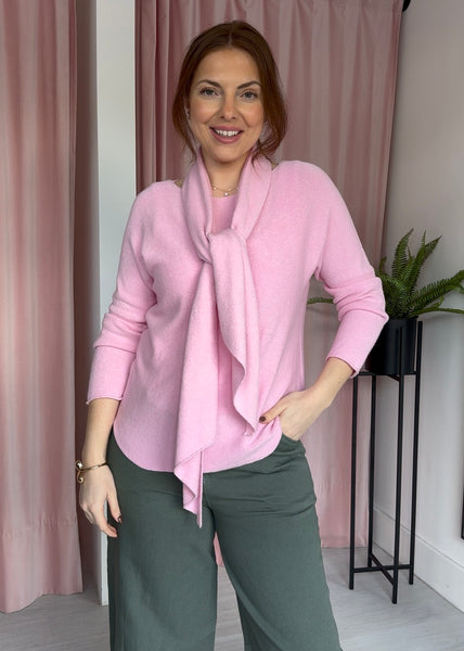 Jumper & Scarf - Pink