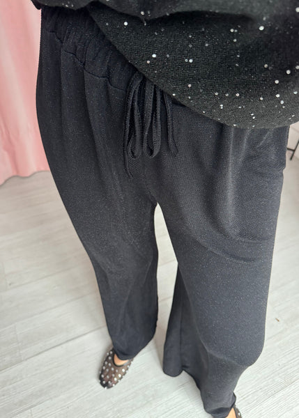 Sparkly Trousers - Black