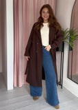 Trench Coat - Chocolate Brown