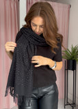 Diamante Scarf - Black