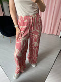 Pleated Trousers - Pink