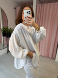 Boho Cheesecloth Shirt - White