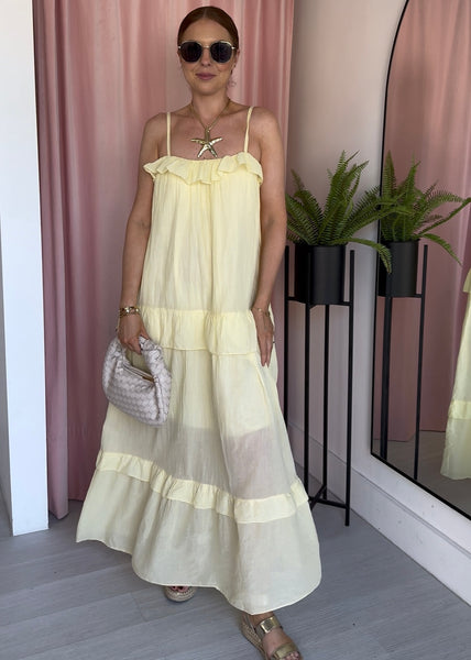 Fi Fi Maxi Dress - Lemon