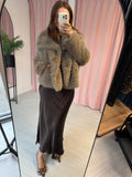 Faux Fur Coat - Taupe