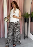 Palazzo Trousers - Leopard