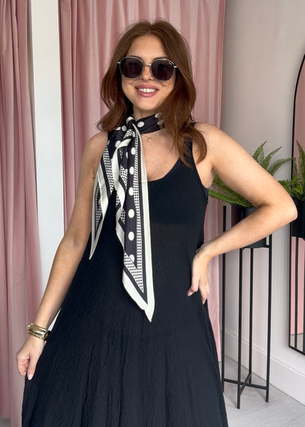 Silky Polka Dot Scarf