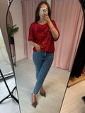 Sequin T-shirt - Red