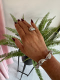 Tear Drop Ring - Silver