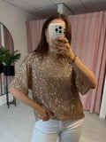 Sequin T-shirt - Rose