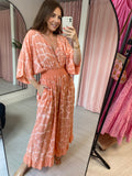 Giraffe Jumpsuit - Coral