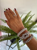Magnet Clasp Sparkle Bracelet - Silver