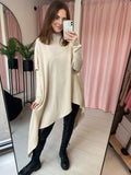 Rib Asymmetric Jumper - Cream