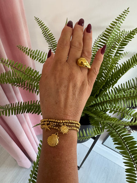 Tear Drop Ring - Gold