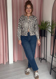 Lurex Leopard Cardigan